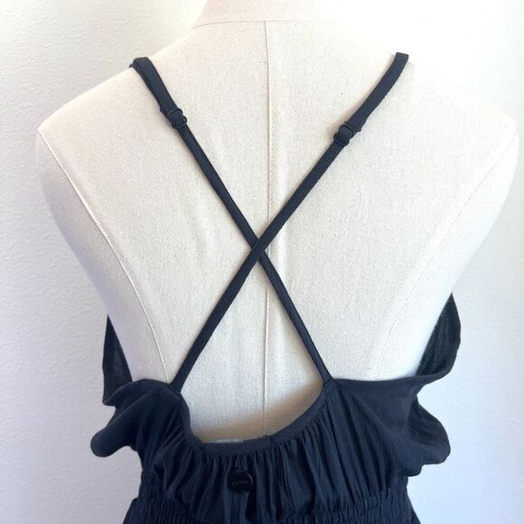 PrAna Fernie Wide Leg Jumpsuit Black NWT Lightweight Cover-Up Size Small - Picture 10 of 16